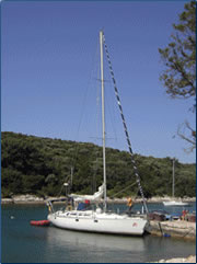 Segelyacht in Kroatien